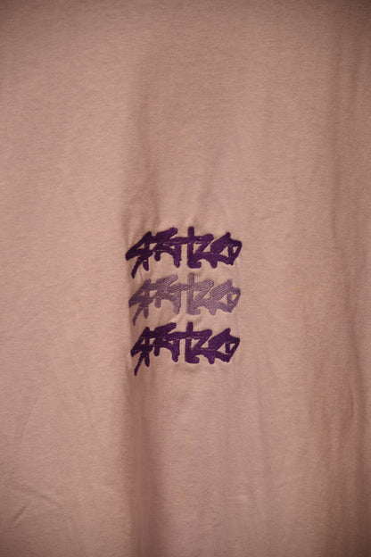 TRIPLE EMBROIDER TEE PURPLE