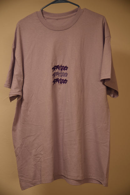 TRIPLE EMBROIDER TEE PURPLE